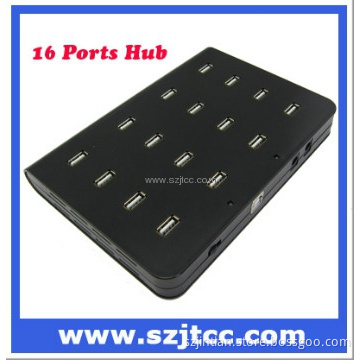 Black USB 2.0 HUB 16 Port